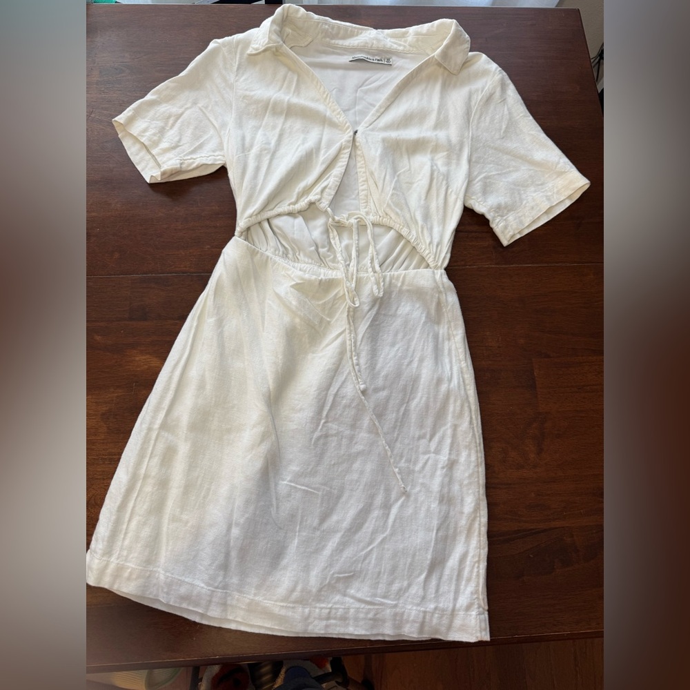 Abercrombie & Fitch White Linen Dress